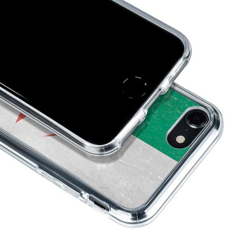 Algeria Flag Distressed iPhone SE (2nd & 3rd Gen) Clear Case