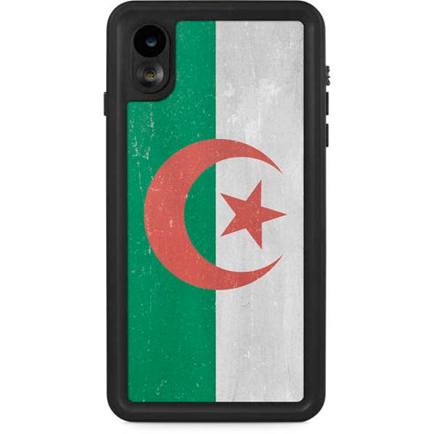 Algeria Flag Distressed iPhone XR Waterproof Case