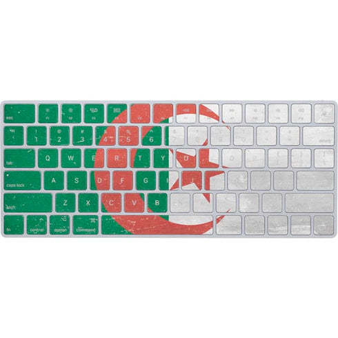 Algeria Flag Distressed Magic Keyboard Skin