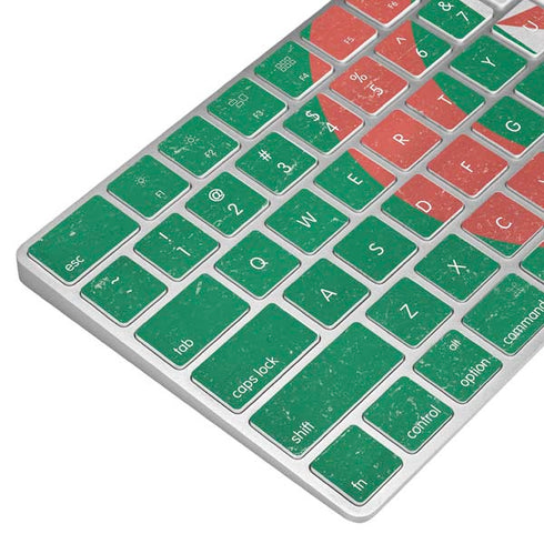 Algeria Flag Distressed Magic Keyboard Skin