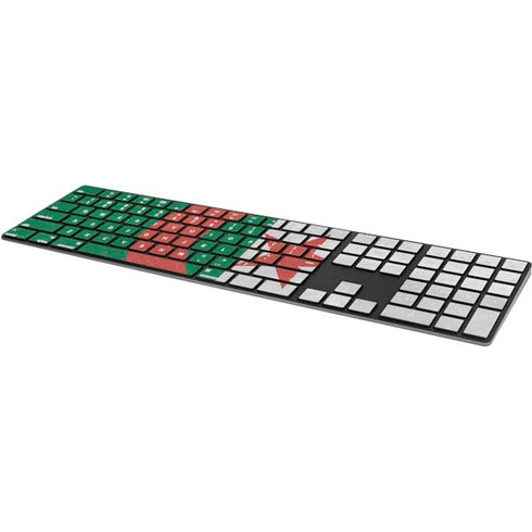 Algeria Flag Distressed Magic Keyboard with Numeric Keypad Skin