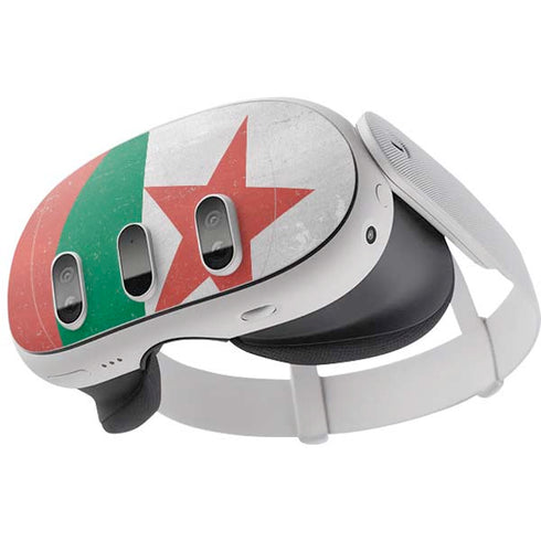 Algeria Flag Distressed Meta Quest 3 Skin