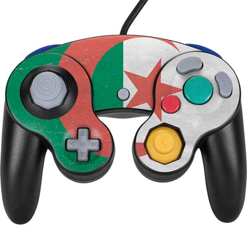 Algeria Flag Distressed Nintendo GameCube Controller Skin