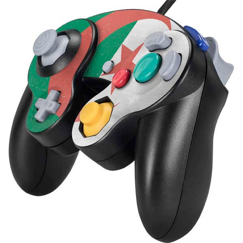 Algeria Flag Distressed Nintendo GameCube Controller Skin