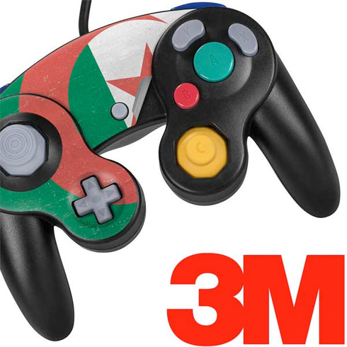 Algeria Flag Distressed Nintendo GameCube Controller Skin