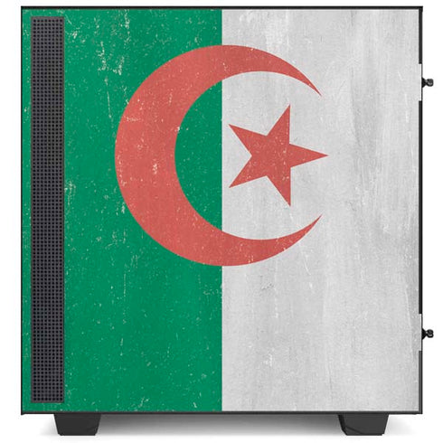 Algeria Flag Distressed NZXT H510 Compact ATX Mid-Tower Case Skin