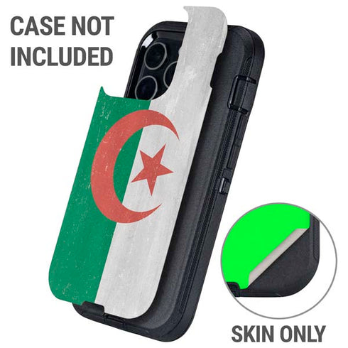 Algeria Flag Distressed Otterbox Defender iPhone Skin