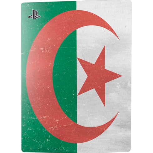 Algeria Flag Distressed PS5 Console Skin