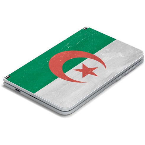 Algeria Flag Distressed Surface Duo Skin