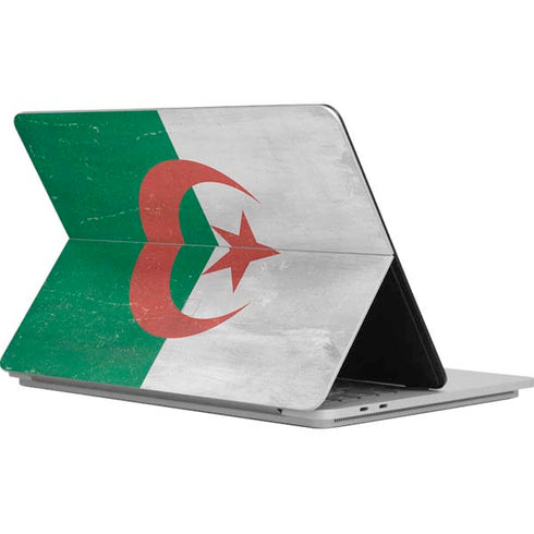 Algeria Flag Distressed Surface Laptop Studio Skin