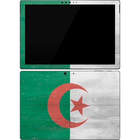Algeria Flag Distressed Surface Pro 7 Skin