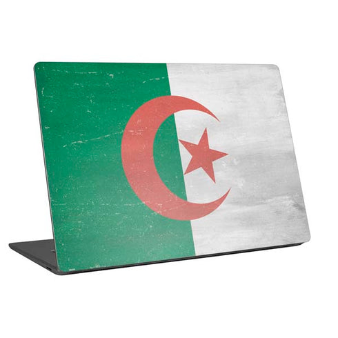 Algeria Flag Distressed Universal Laptop 16.6in (13.4 x 9.7in) Skin
