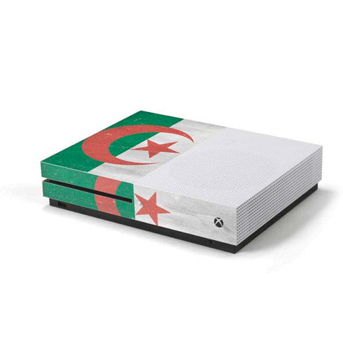 Algeria Flag Distressed Xbox One S Console Skin
