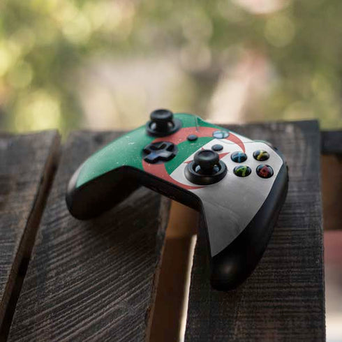 Algeria Flag Distressed Xbox One S Controller Skin