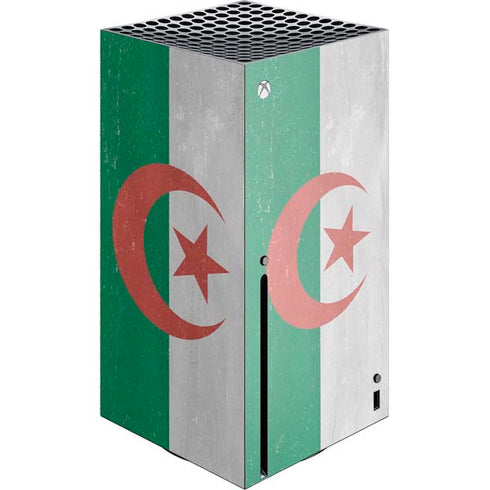 Algeria Flag Distressed Xbox Series X Console Skin