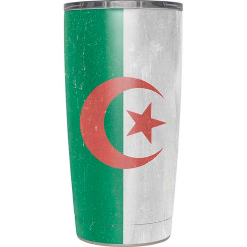 Algeria Flag Distressed Yeti 20oz Tumbler Skin