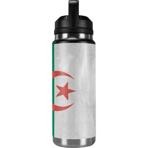 Algeria Flag Distressed YETI Rambler 26oz Bottle Skin