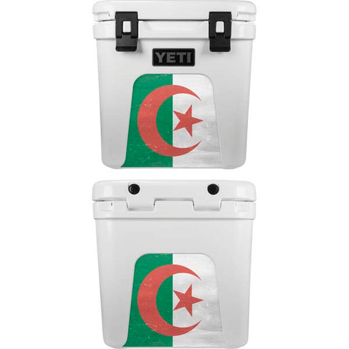 Algeria Flag Distressed YETI Roadie 24 Hard Cooler Skin