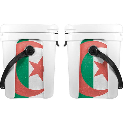 Algeria Flag Distressed YETI Roadie 24 Hard Cooler Skin
