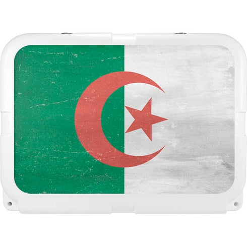 Algeria Flag Distressed YETI Tundra 35 Hard Cooler Skin