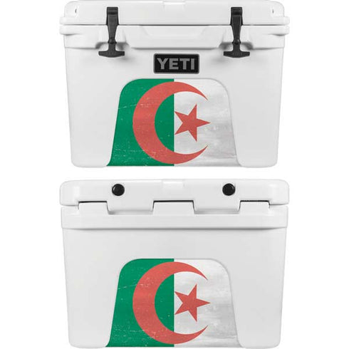 Algeria Flag Distressed YETI Tundra 35 Hard Cooler Skin