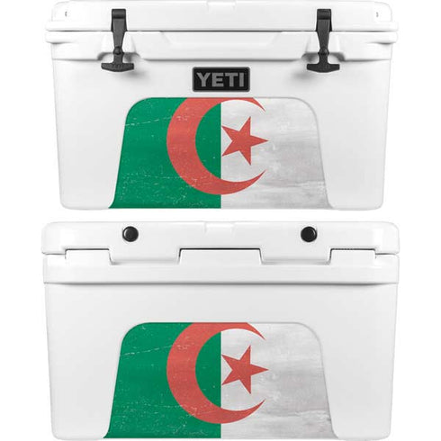 Algeria Flag Distressed YETI Tundra 45 Hard Cooler Skin