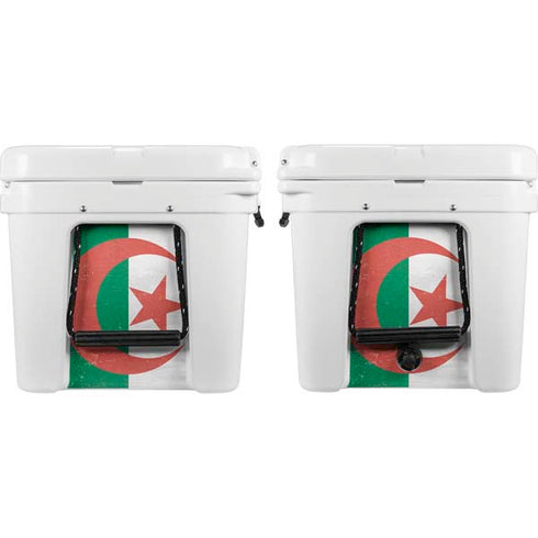 Algeria Flag Distressed YETI Tundra 75 Hard Cooler Skin