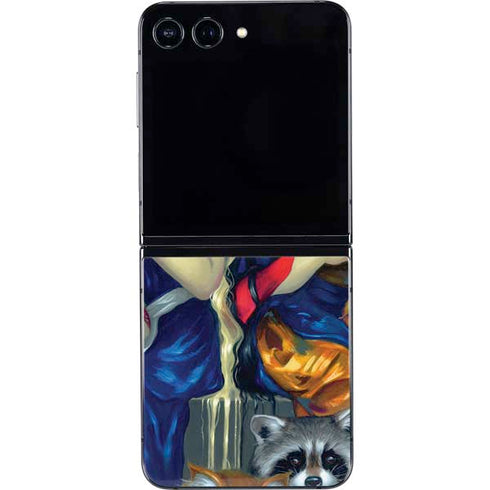 Alice & Snow Fairy Tail with Cat and Raccoon by Jasmine Becket-Griffith Galaxy Z Flip5 5G Skin