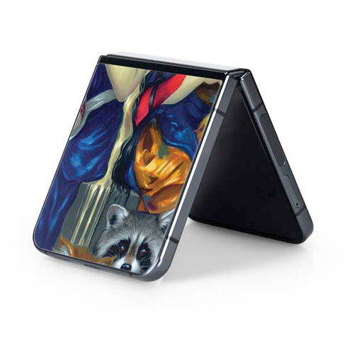 Alice & Snow Fairy Tail with Cat and Raccoon by Jasmine Becket-Griffith Galaxy Z Flip5 5G Skin