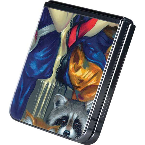 Alice & Snow Fairy Tail with Cat and Raccoon by Jasmine Becket-Griffith Galaxy Z Flip5 5G Skin