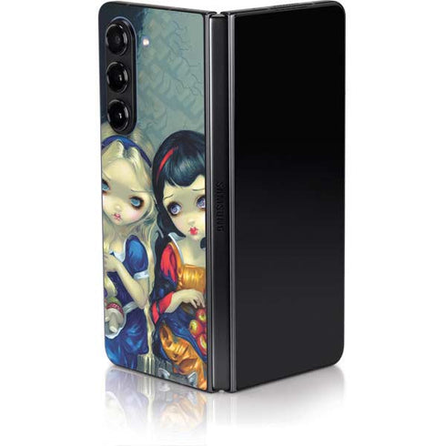 Alice & Snow Fairy Tail with Cat and Raccoon by Jasmine Becket-Griffith Galaxy Z Fold5 5G Skin