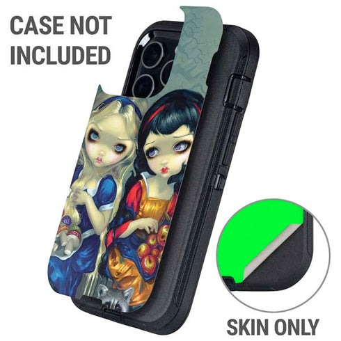 Alice & Snow Fairy Tail with Cat and Raccoon by Jasmine Becket-Griffith Otterbox Defender iPhone Skin