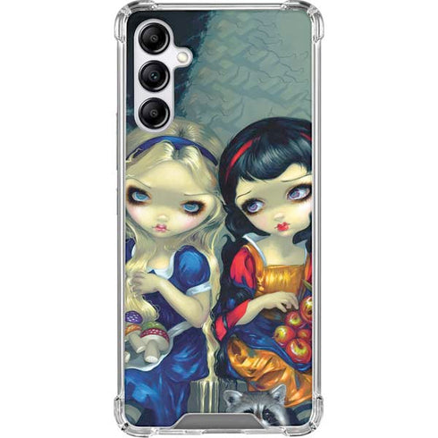 Alice & Snow Fairy Tail with Cat and Raccoon by Jasmine Becket-Griffith Galaxy A15 5G Clear Case