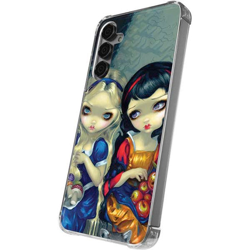 Alice & Snow Fairy Tail with Cat and Raccoon by Jasmine Becket-Griffith Galaxy S24 Plus Clear Case