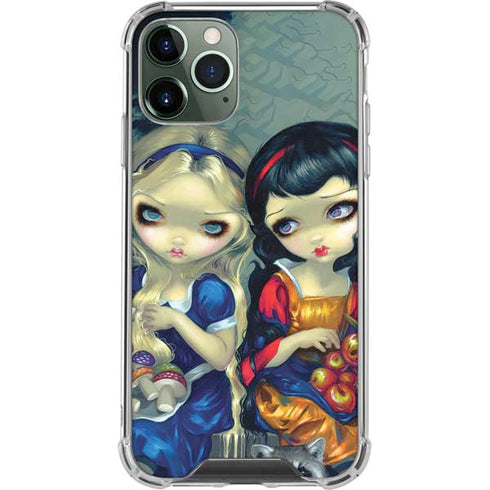 Alice & Snow Fairy Tail with Cat and Raccoon by Jasmine Becket-Griffith iPhone 11 Pro Max Clear Case