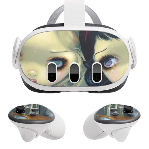 Alice & Snow Fairy Tail with Cat and Raccoon by Jasmine Becket-Griffith Meta Quest 3 Skin