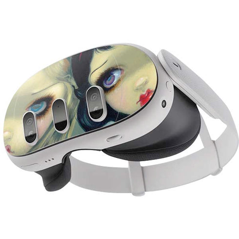 Alice & Snow Fairy Tail with Cat and Raccoon by Jasmine Becket-Griffith Meta Quest 3 Skin