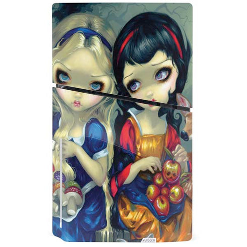 Alice & Snow Fairy Tail with Cat and Raccoon by Jasmine Becket-Griffith PS5 Slim Disk Bundle Skin