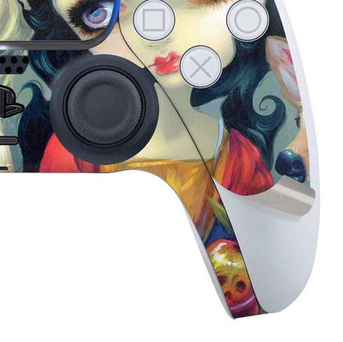 Alice & Snow Fairy Tail with Cat and Raccoon by Jasmine Becket-Griffith PS5 Slim Digital Edition Bundle Skin