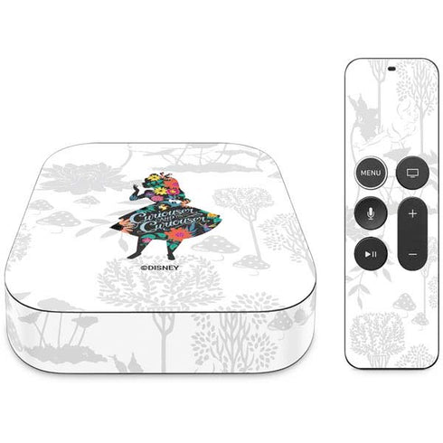 Disney Alice in Wonderland (animated) Silhouette Curiouser and Curiouser Apple TV Skin