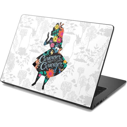 Disney Alice in Wonderland (animated) Silhouette Curiouser and Curiouser Dell Chromebook Skin