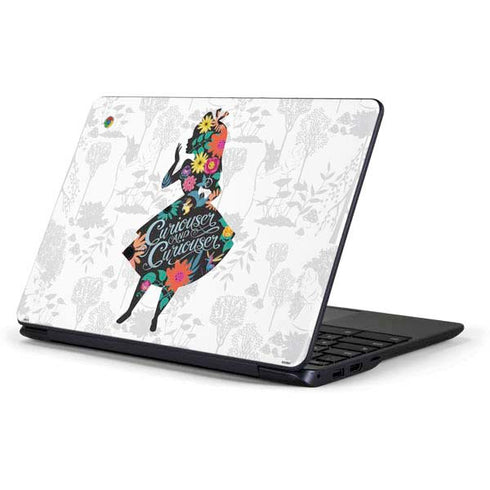 Disney Alice in Wonderland (animated) Silhouette Curiouser and Curiouser Samsung Chromebook Skin