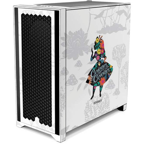 Disney Alice in Wonderland (animated) Silhouette Curiouser and Curiouser Corsair 4000D Tempered Glass Mid-Tower ATX Case Skin
