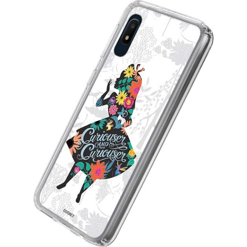 Disney Alice in Wonderland (animated) Silhouette Curiouser and Curiouser Galaxy A10e Clear Case
