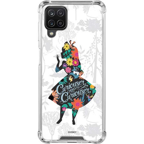 Disney Alice in Wonderland (animated) Silhouette Curiouser and Curiouser Galaxy A12 Clear Case