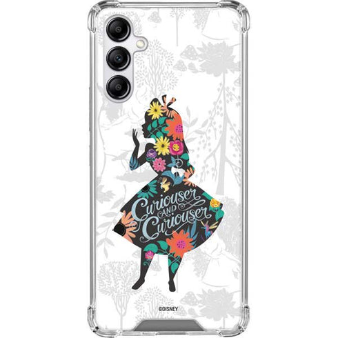 Disney Alice in Wonderland (animated) Silhouette Curiouser and Curiouser Galaxy A14 5G Clear Case