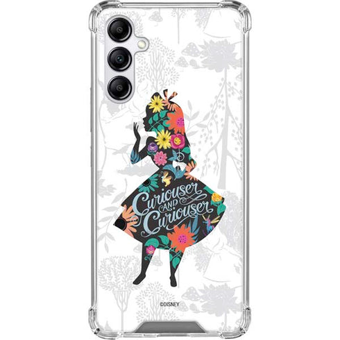 Disney Alice in Wonderland (animated) Silhouette Curiouser and Curiouser Galaxy A15 5G Clear Case