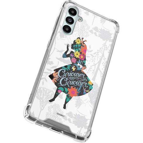 Disney Alice in Wonderland (animated) Silhouette Curiouser and Curiouser Galaxy A15 5G Clear Case