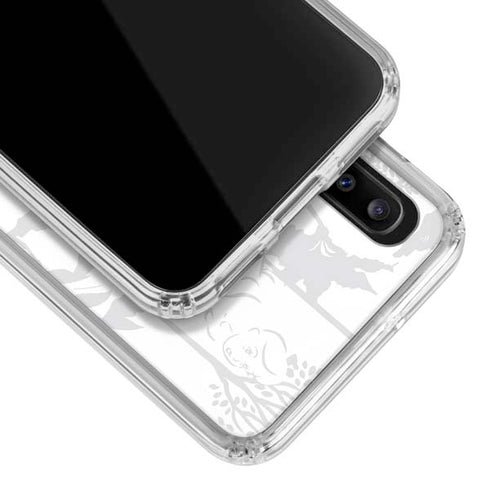 Disney Alice in Wonderland (animated) Silhouette Curiouser and Curiouser Galaxy A20 Clear Case