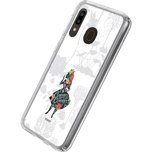 Disney Alice in Wonderland (animated) Silhouette Curiouser and Curiouser Galaxy A20 Clear Case